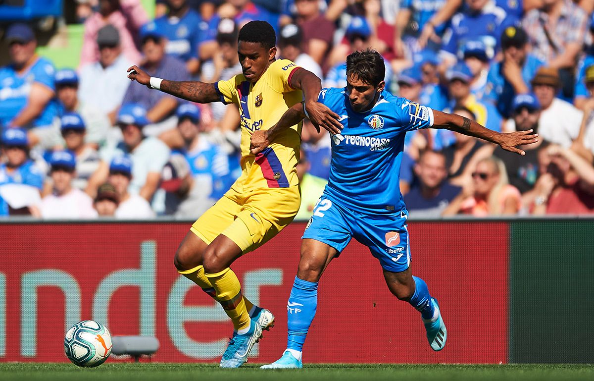 El dominicano Junior Firpo marca su primer gol como blaugrana y el Barça gana al Getafe