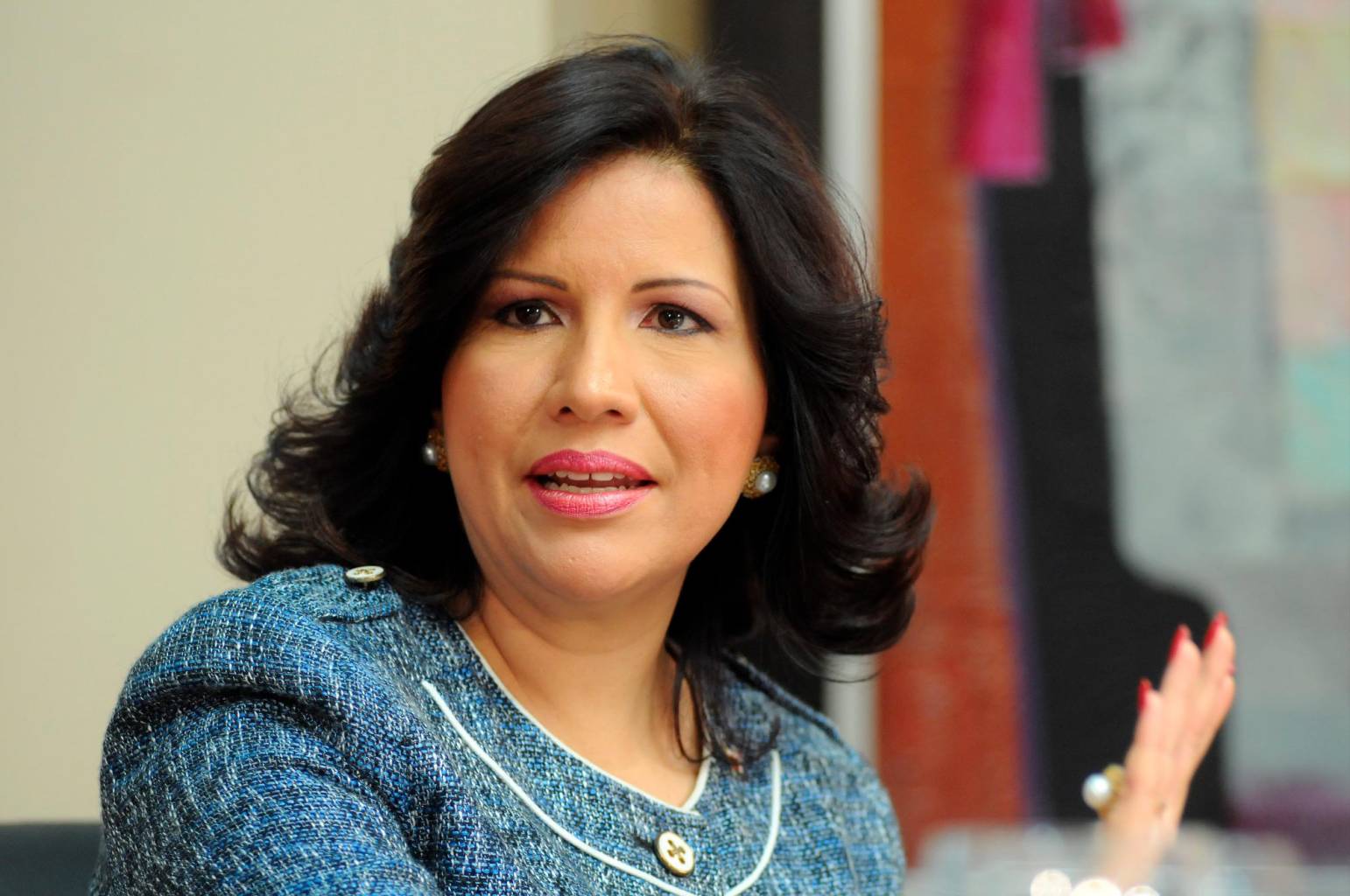 La vicepresidenta del gobierno de Danilo Medina, Margarita Cedeño anuncia su respaldo a Leonel Fernández