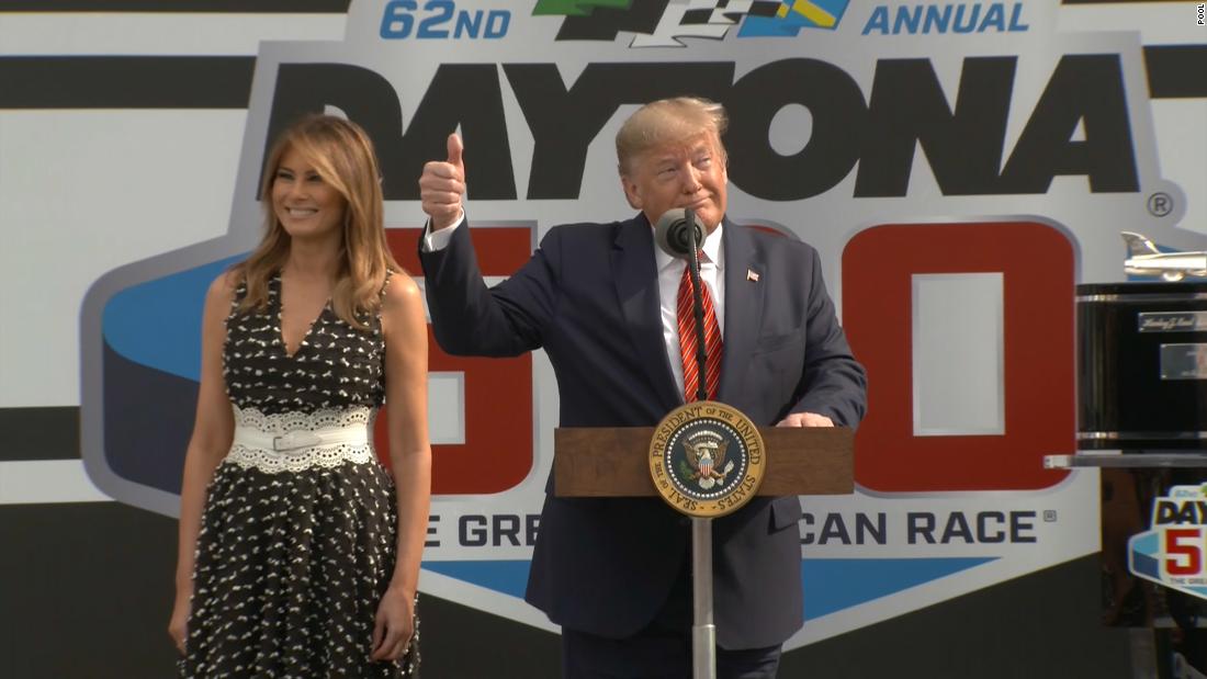 Asistencia del presidente Donald Trump a la Daytona 500