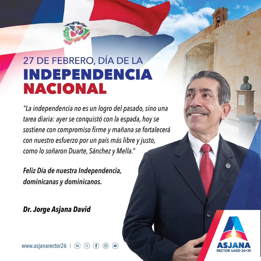 Dr. Jorge Asjana David resalta el valor de la independencia nacional