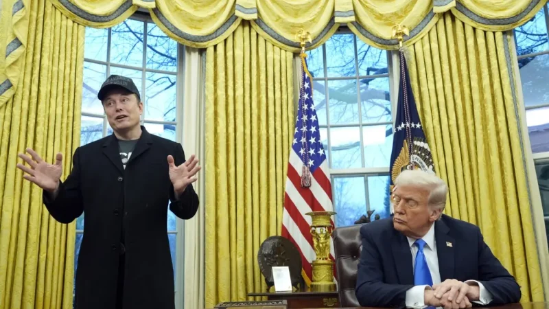 Rueda de prensa entre Trump y Musk para conmemorar el último día del empresario en la Casa Blanca