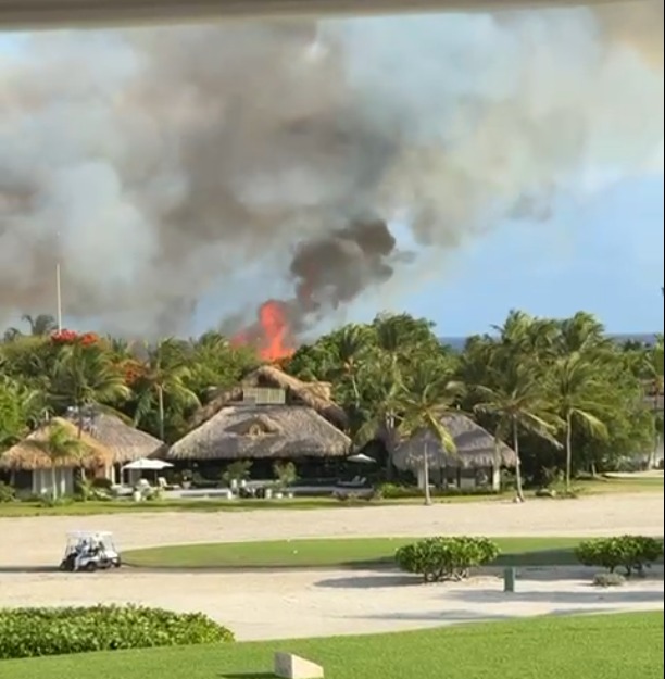 Incendio afecta Villas de Caletón en Cap Cana: Autoridades intensifican trabajos para extinguir el fuego